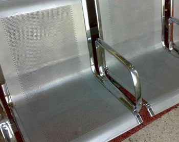 廈門圓孔沖孔網可制作成醫院座椅